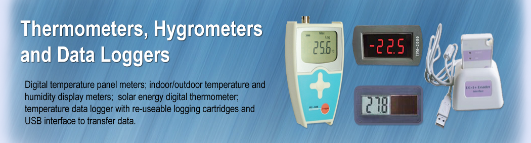 Thermometers, Hygrometers & data Loggers